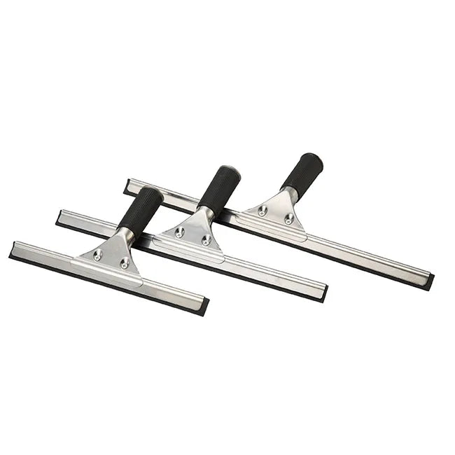 Glasswipershop Window Squeegee Stainless Wiper Glass Wiper with Rubber Blade - 15cm/25cm/35cm/45cm