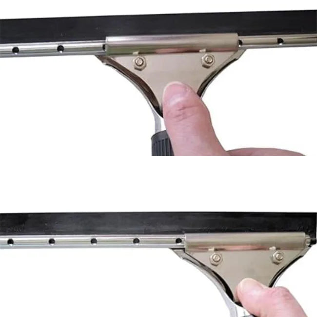 Glasswipershop Window Squeegee Stainless Wiper Glass Wiper with Rubber Blade - 15cm/25cm/35cm/45cm