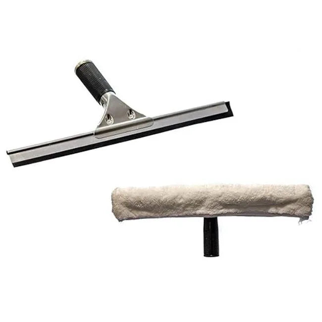 Glasswipershop Window Squeegee Stainless Wiper Glass Wiper with Rubber Blade - 15cm/25cm/35cm/45cm
