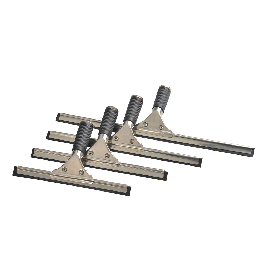 Glasswipershop 45 cm Stainless Steel Cleaning Squeegee Glass Wiper with Rubber Blade.for Cleaning Windows Windshields.etc