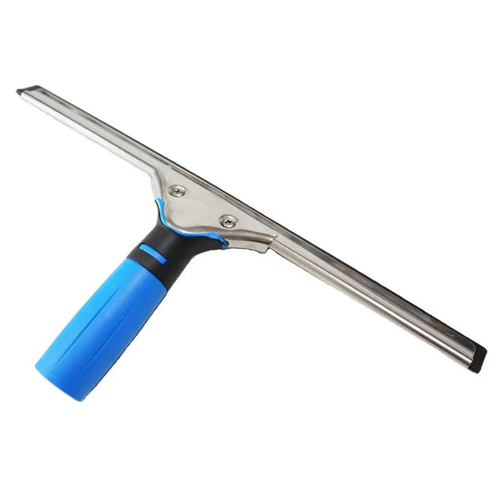 Glasswipershop Stainless Steel Shower Window Cleaner Squeegee Glass Wiper for Kitchen Floor Household Use Rubber Wiper Glass