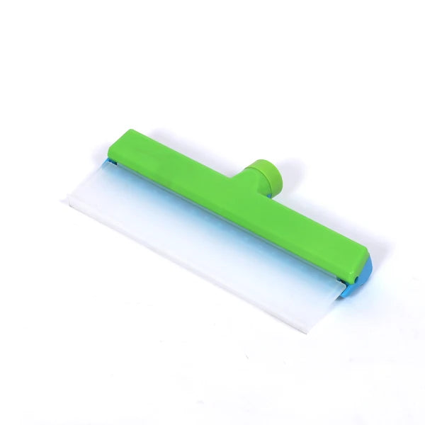 Glasswipershop Long Handle Silicone Window Glass Cleaner Blade Squeegee Wiper and Microfiber Scrubber