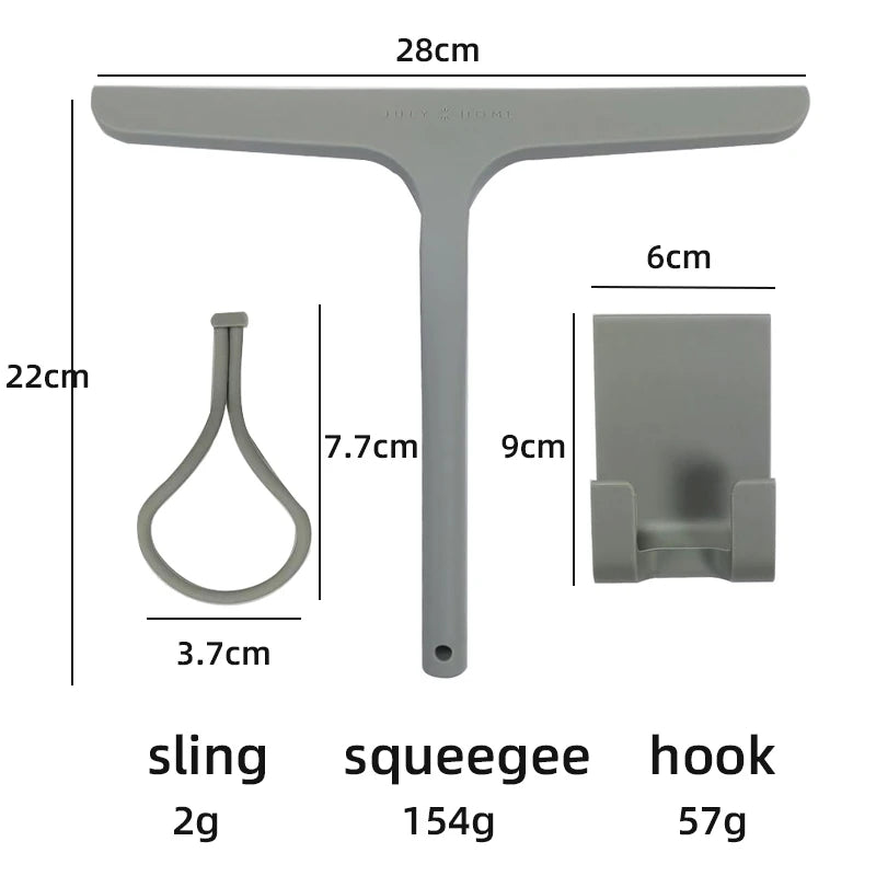 Glasswipershop Bathroom Accessories Cleaning Tools Silicone Glass Squeegee Arc Glass Cleaner Shower Glass Wiper