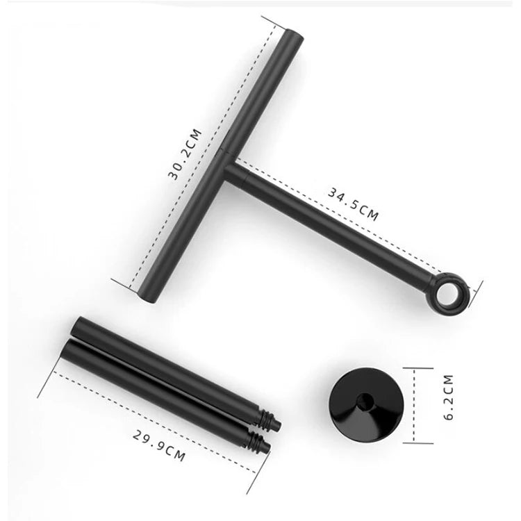 Glasswipershop Spliceable Glass Window Cleaning Wiper with Long Handle for Water Stains and Floor Cleaning