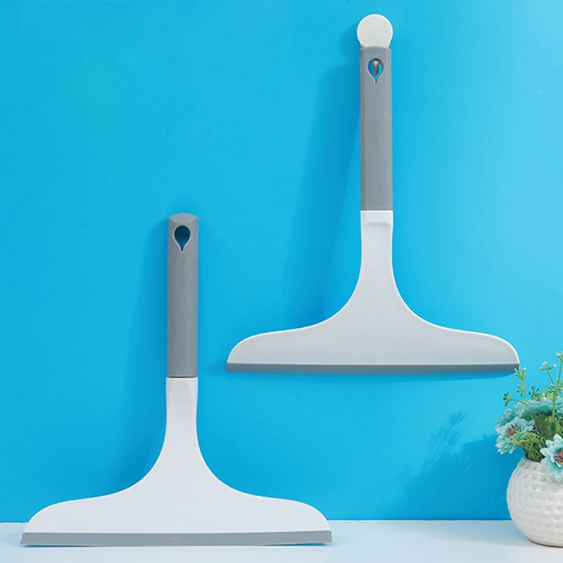 Glasswipershop Mini Silicone Windshield Water Shower Squeegee Window Scraper Washer with Plastic Handle for Cleaning Glass Wiper