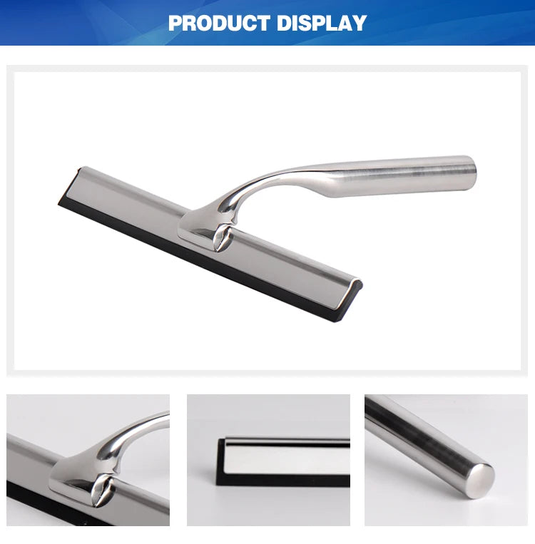 Glasswipershop Floor Car Mirror Glass Wiper Blades  Shower Window Squeegee Household Stainless Steel Wiper