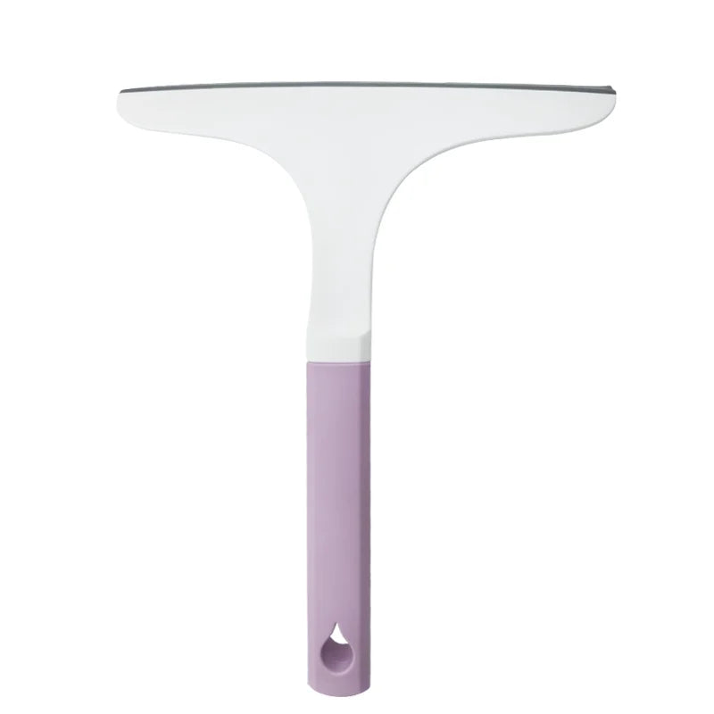 Glasswipershop Mini Silicone Windshield Water Shower Squeegee Window Scraper Washer with Plastic Handle for Cleaning Glass Wiper