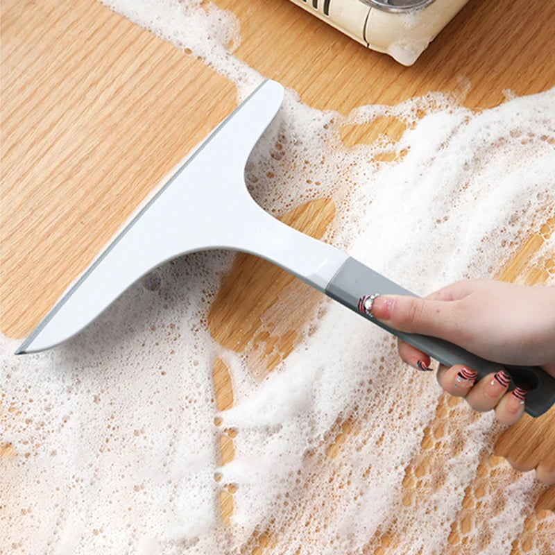 Glasswipershop Mini Silicone Windshield Water Shower Squeegee Window Scraper Washer with Plastic Handle for Cleaning Glass Wiper