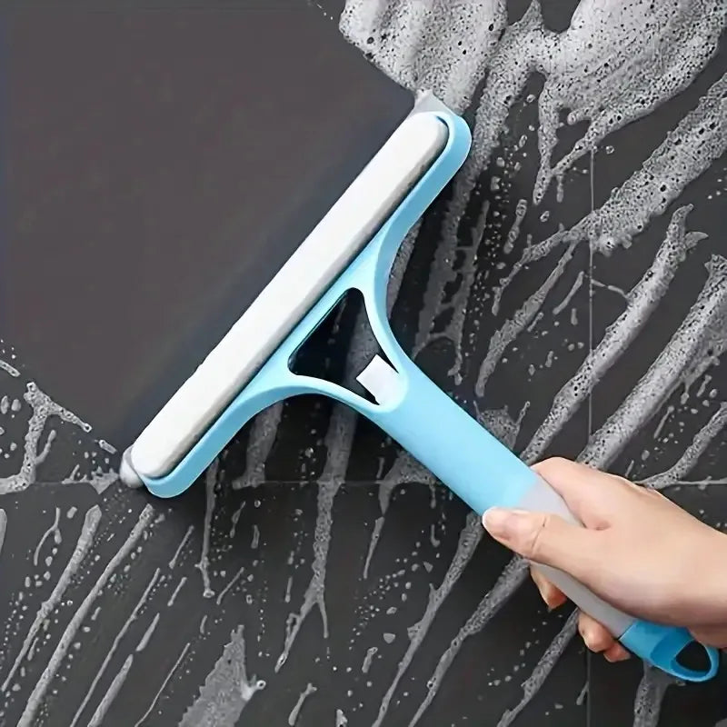 Glasswipershop Multi-function Spray Cleaner Glass Wiper Squeegee Sponge Brush With Watering Can Double Side Wiping Window Mop Spray Brush